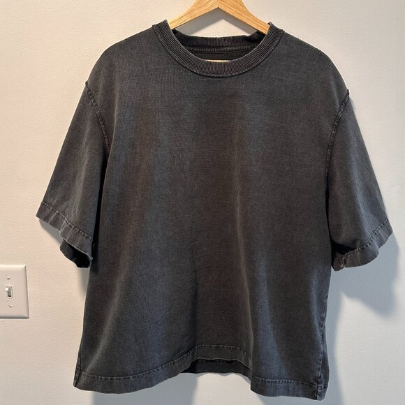Men's Abercrombie & Fitch Heavyweight Essentials Cropped Tee - Black - Size XL - Picture 1 of 3